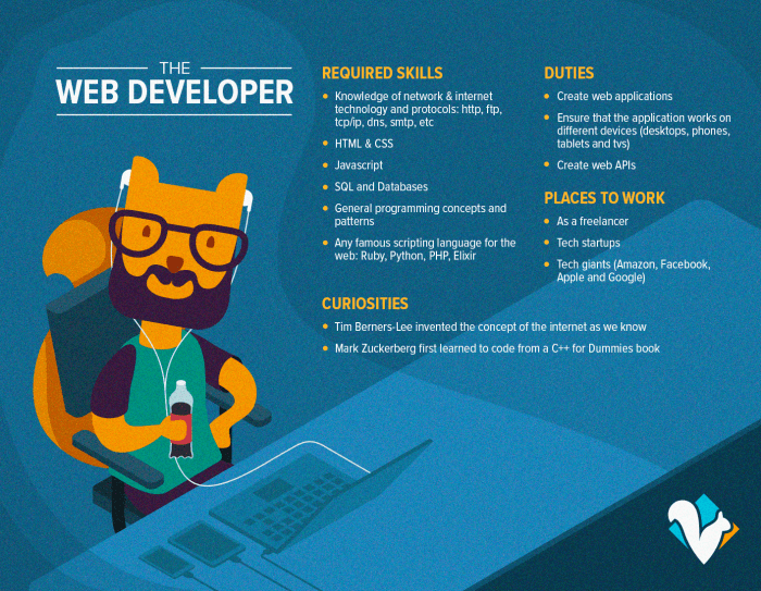 Web developer become guide